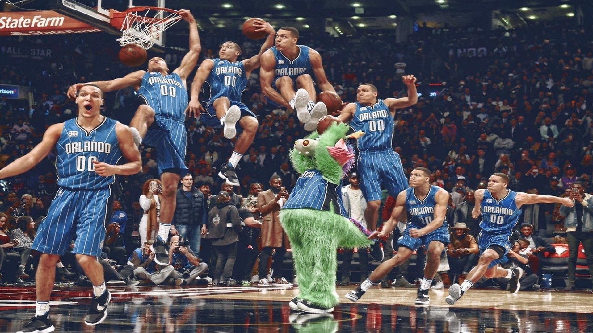 F1街道赛之夜，浓眉彻底打爆防线，当引擎轰鸣与肌肉碰撞交响